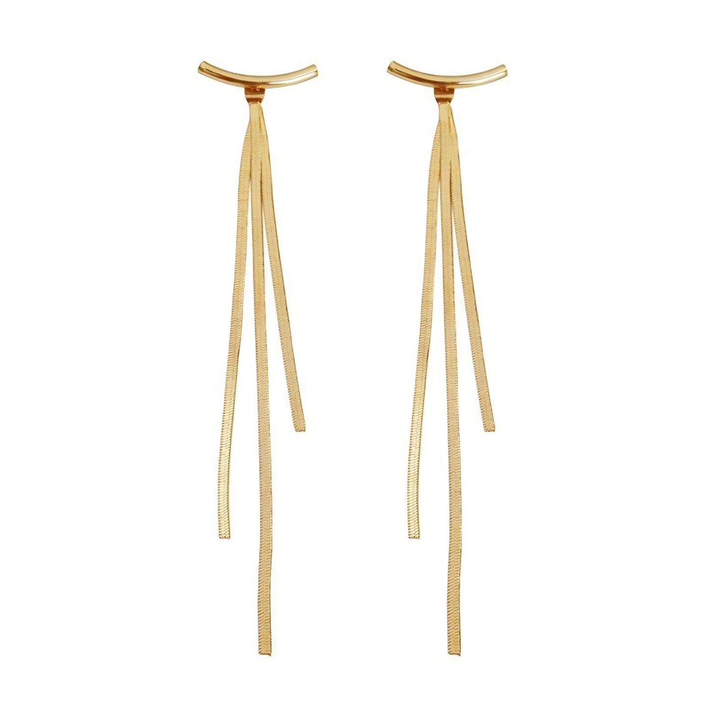 Pendientes largos con borla