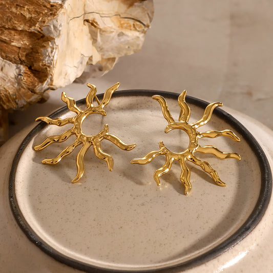 Pendientes geométricos de acero inoxidable Sol