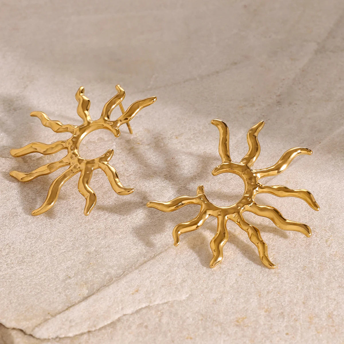 Pendientes geométricos de acero inoxidable Sol