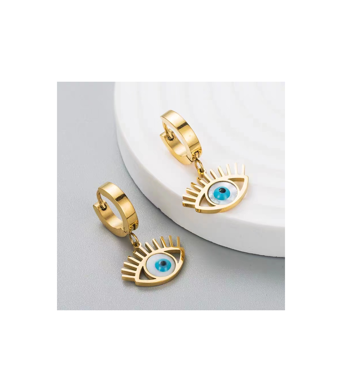 Pendientes Aro ojo turco
