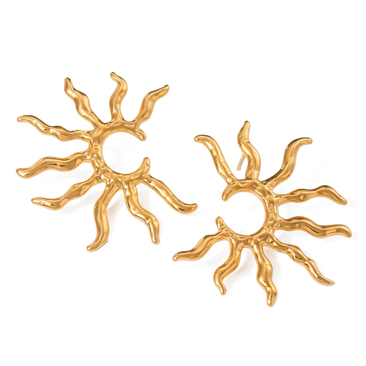 Pendientes geométricos de acero inoxidable Sol