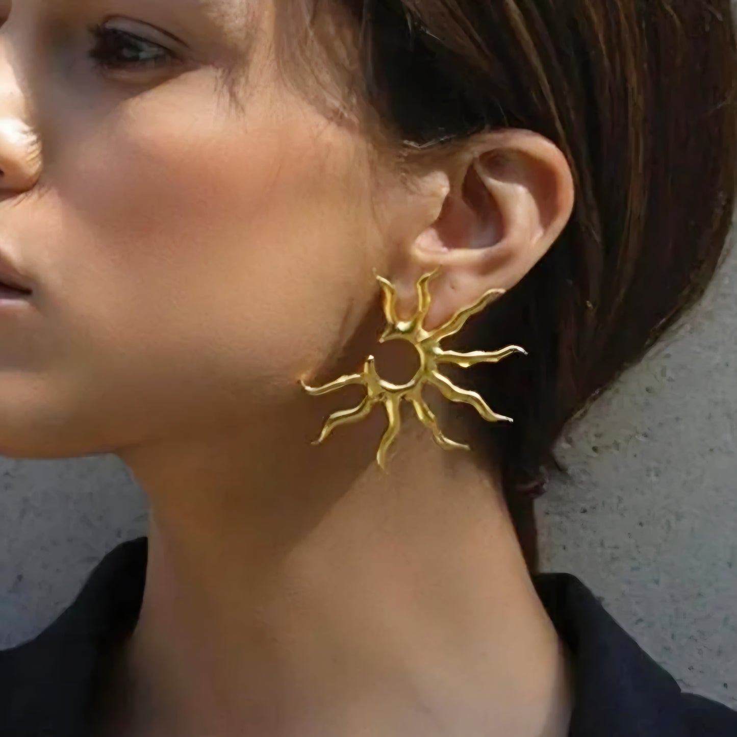 Pendientes geométricos de acero inoxidable Sol