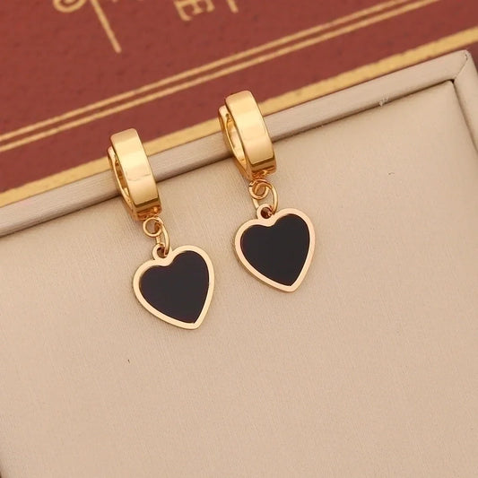 Pendientes Aro cerrazón Negro