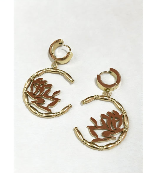 Pendientes de Aro Hoja